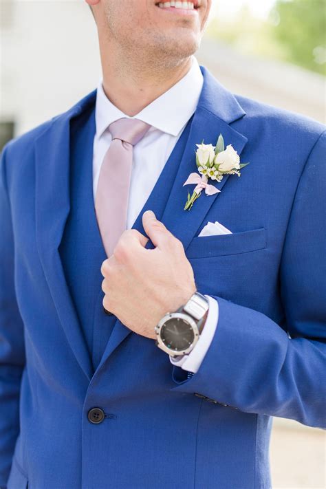 bright blue suits for wedding.